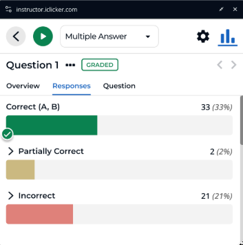 iClicker multiple answers question type