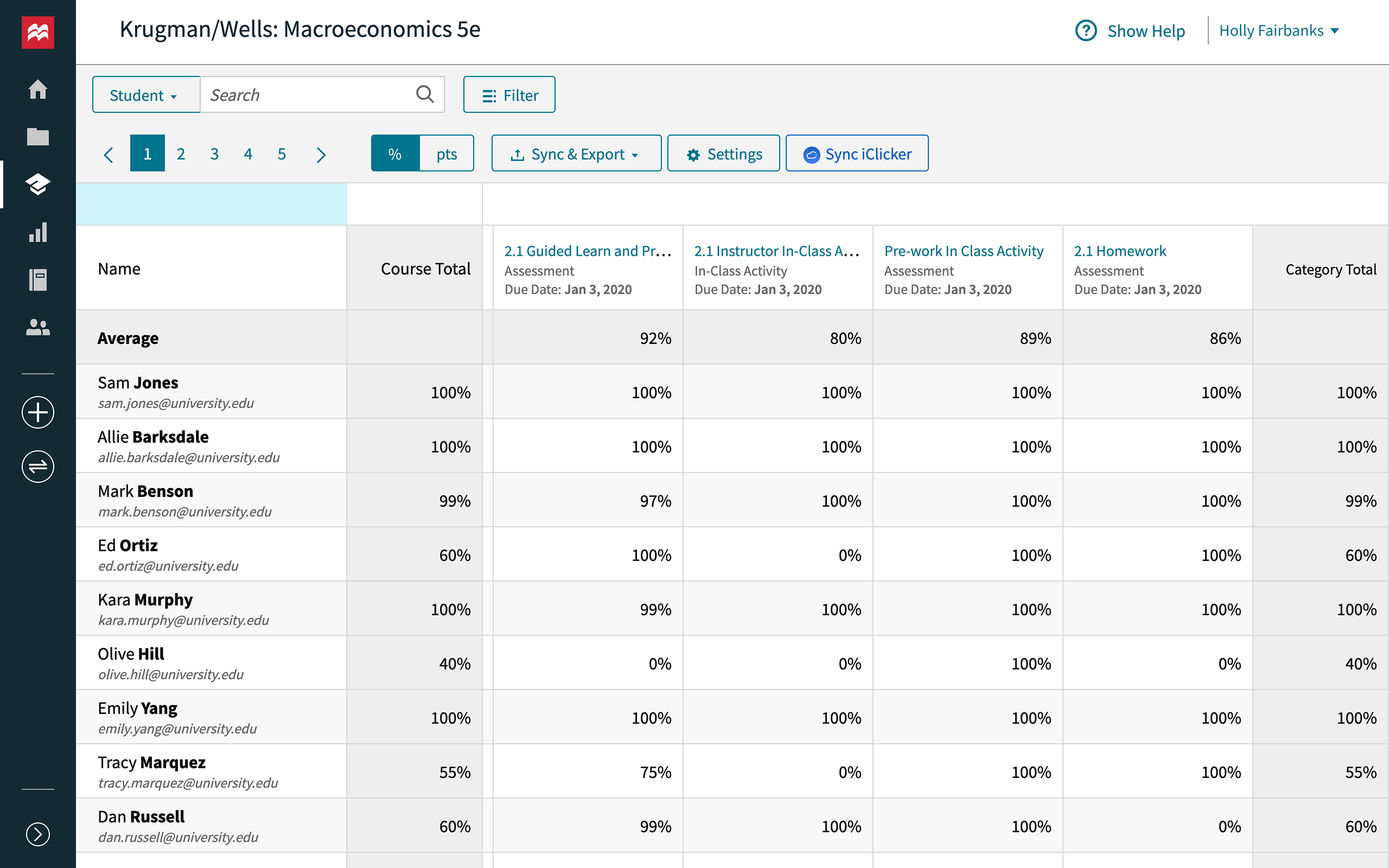 Dimmed screenshot of Achieve Economics course with Take a Tour text on top.