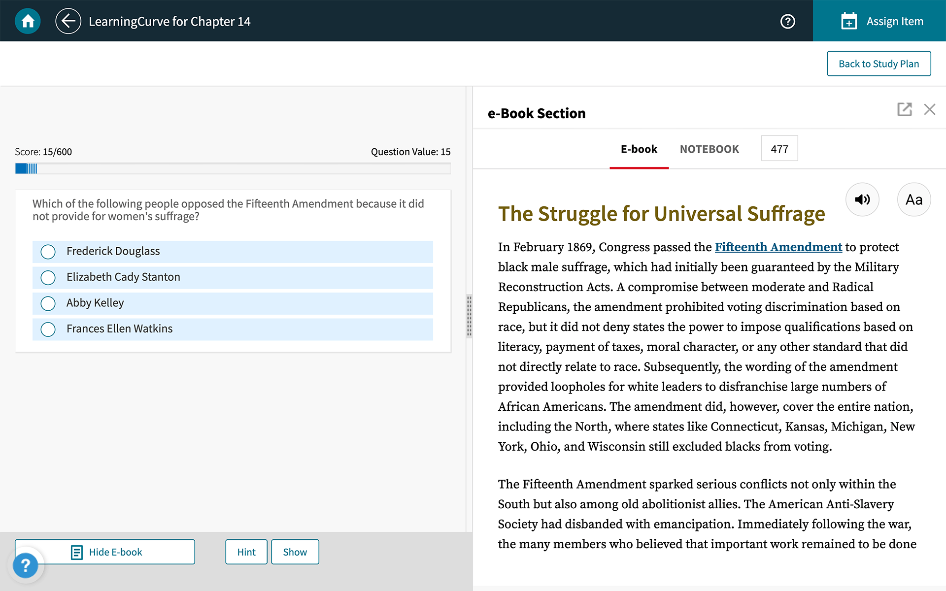 achieve learningcurve adaptive quizzing