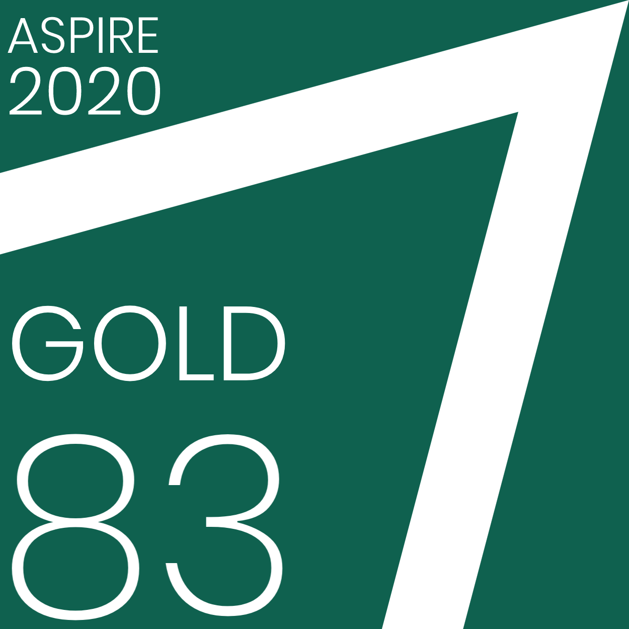 ASPIRE Logo, green box with 