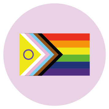 Progress Pride Flag, with 2021 update to include the intersex community