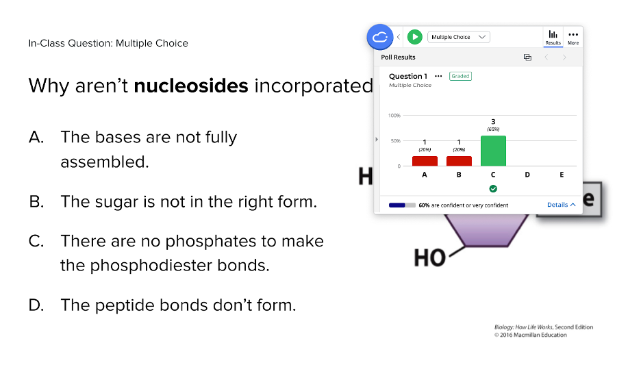 A screenshot of a multiple-choice question reads 