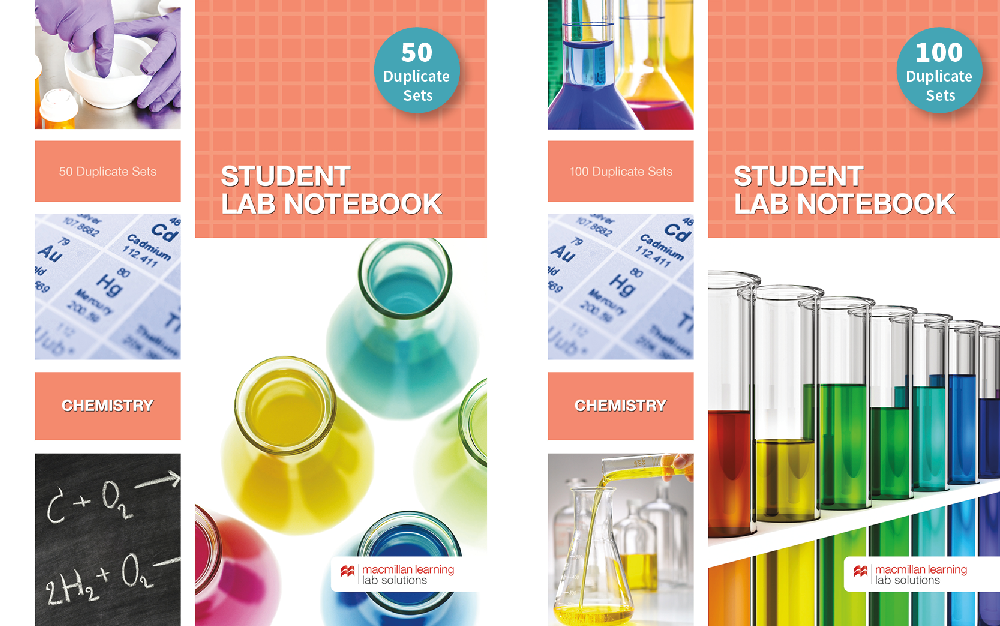 Student Lab Notebook: 50 Top Bound Carbonless Duplicate Sets 2nd