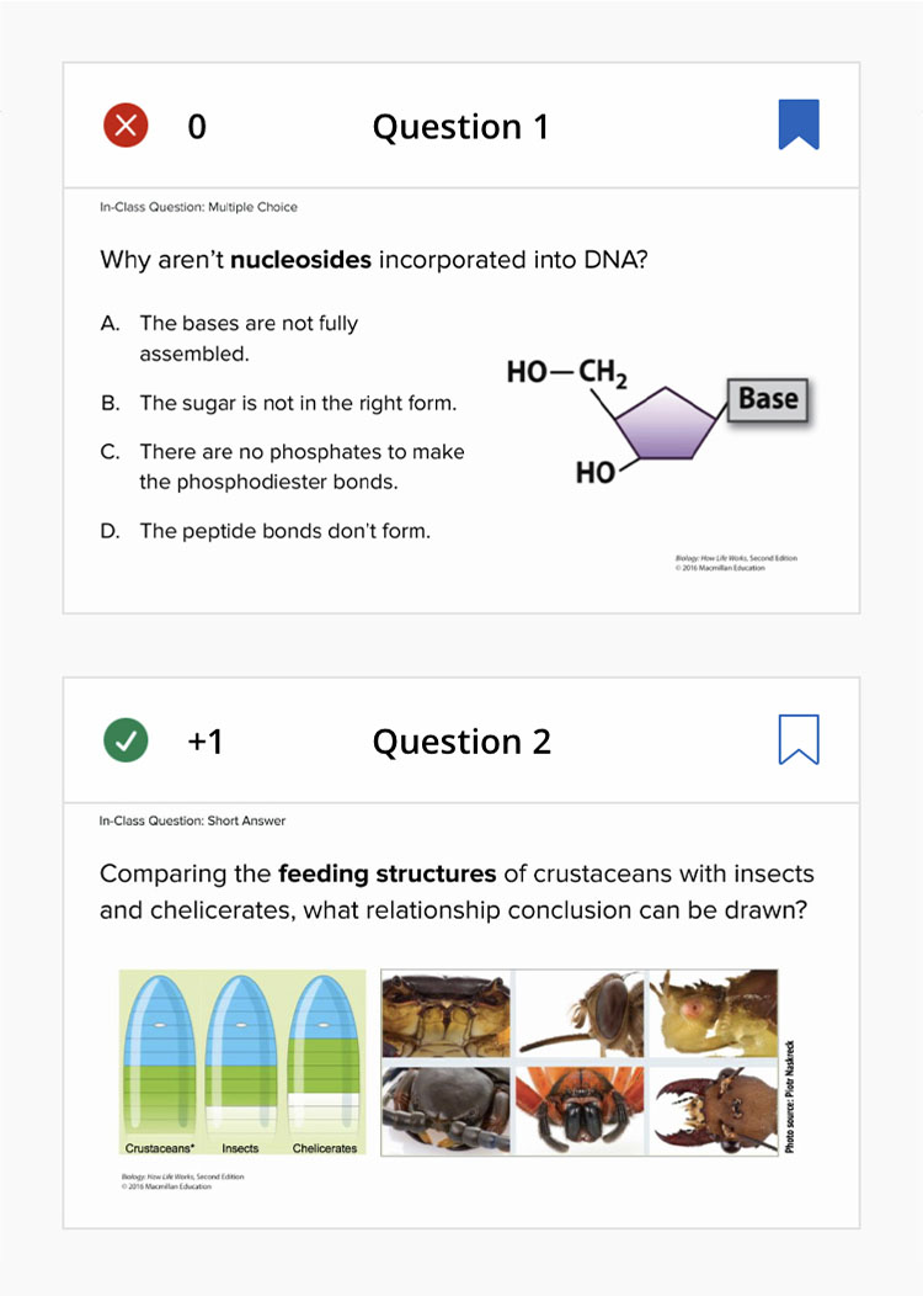 iClicker Study Tools Screenshot