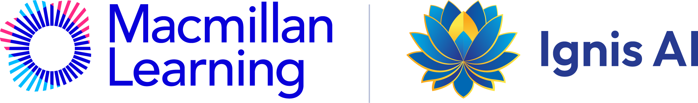 Macmillan Learning and Ignis AI logos