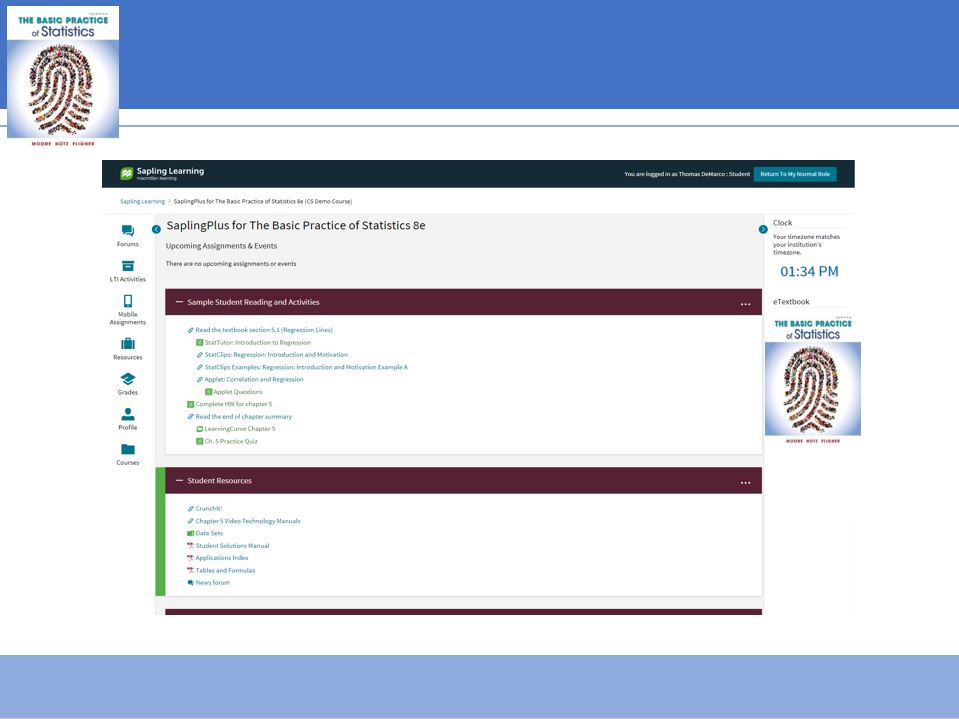 Sapling learning sign in picture