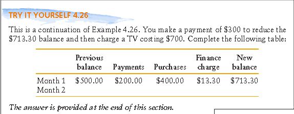 Try It Yourself question 4.26 from Quantitative Literacy 3rd edition.