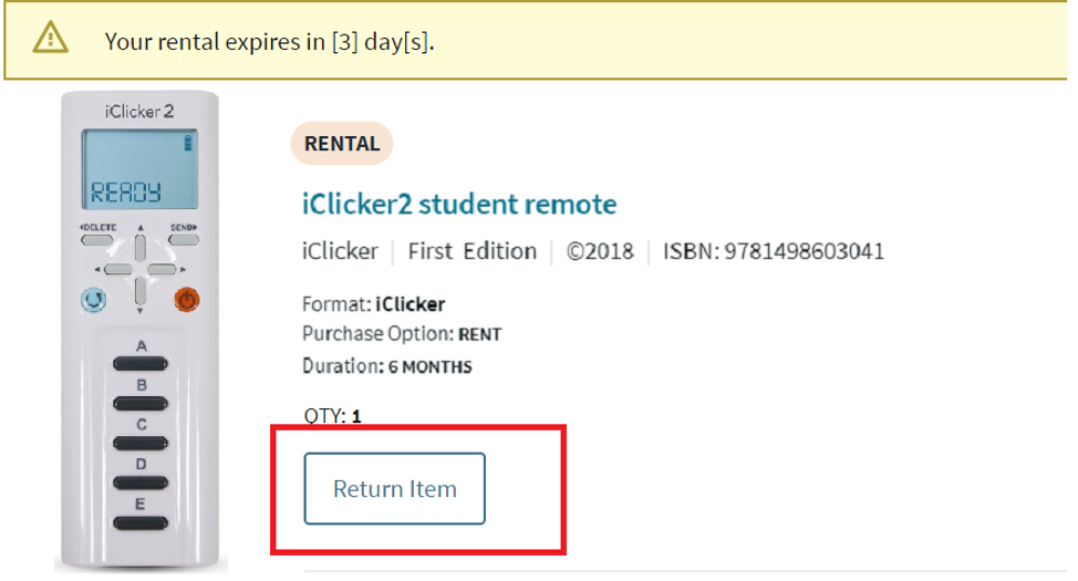 rental iclicker